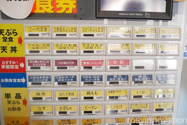 天ぷら一代倉敷 (9)券売機
