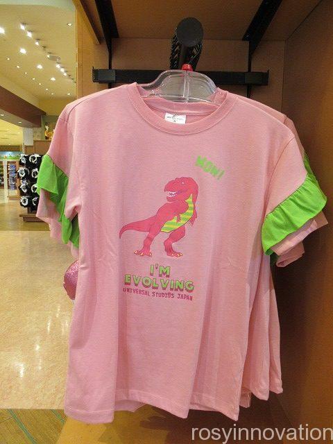 【USJ2022新作恐竜グッズt】Tシャツピンク